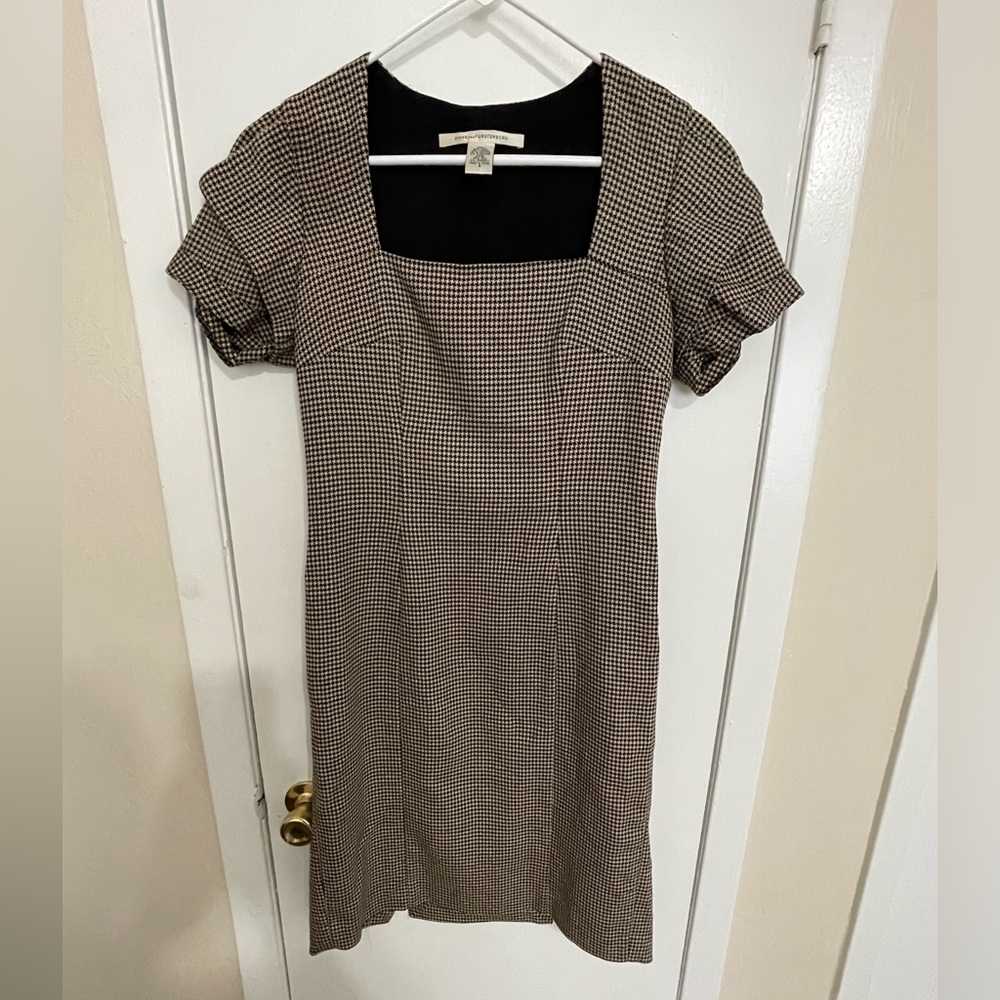 Diane Von Furstenberg Houndstooth Dress